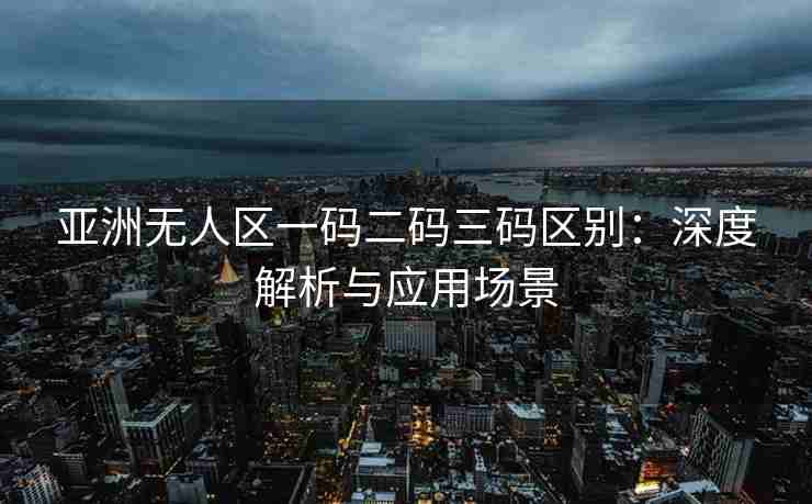 亚洲无人区一码二码三码区别：深度解析与应用场景